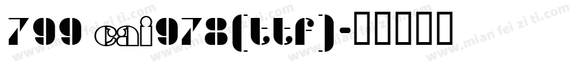 799 CAI978(ttf)字体转换